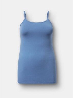 Torrid Foxy Tunic Length Cami - Blue Horizon - Size 1(US14-16) - 94% Cotton GUC